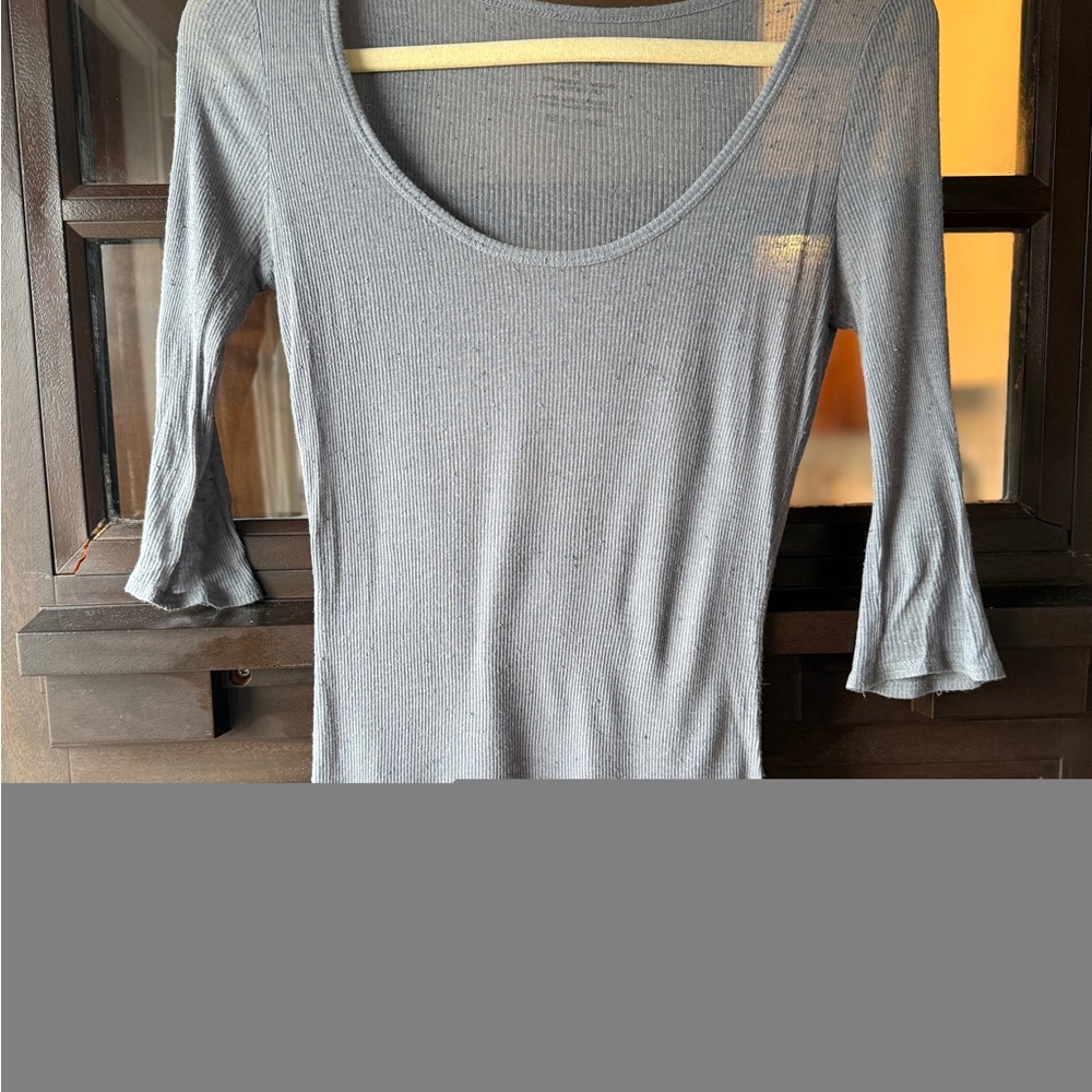 Charcoal Long Sleeve Women's Top